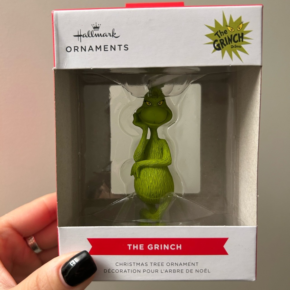 ⭐️ 2/$50 Hallmark The Grinch Christmas Ornament Green